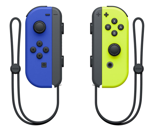 NINTENDO Switch Kontrolery Joy-Con Pair Blue/Neon Yellow Zestaw - 516738 - zdjęcie